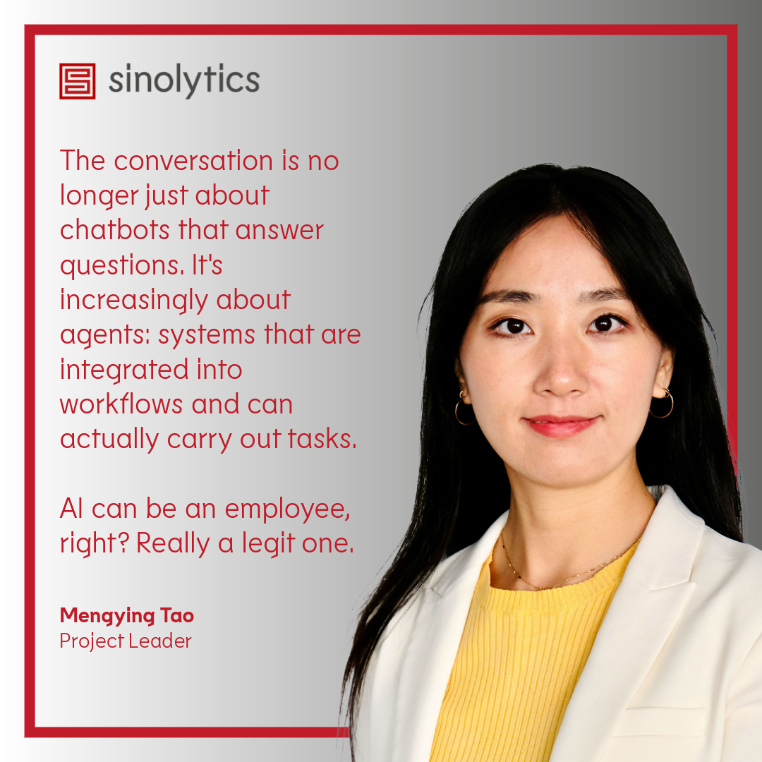 Mengying Tao is a Project Leader at Sinolytics and her work focuses on the AI ecosystem.